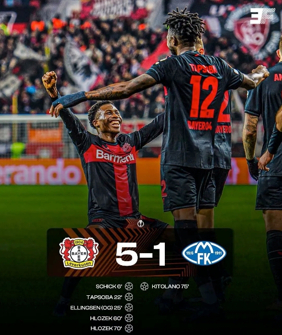 勒沃庫森全勝晉級！歐聯(lián)杯16強門票已拿下